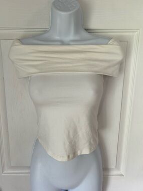 Aerie Chill Up Off-Shoulder Bardot Top Size XS